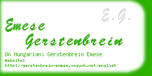 emese gerstenbrein business card